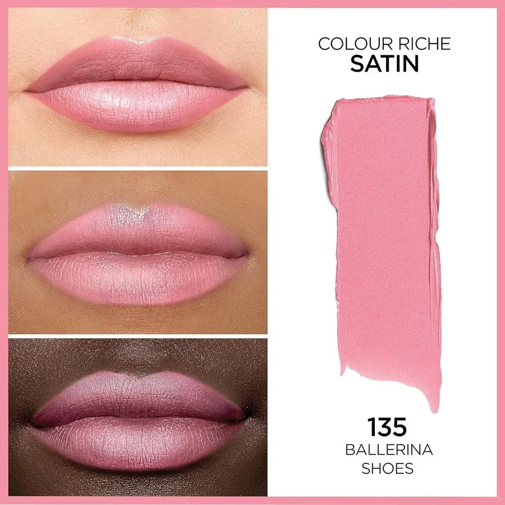 Ballerina Shoes Original Creamy Hydrating Satin Lipstick Argan Oil Vitamin E